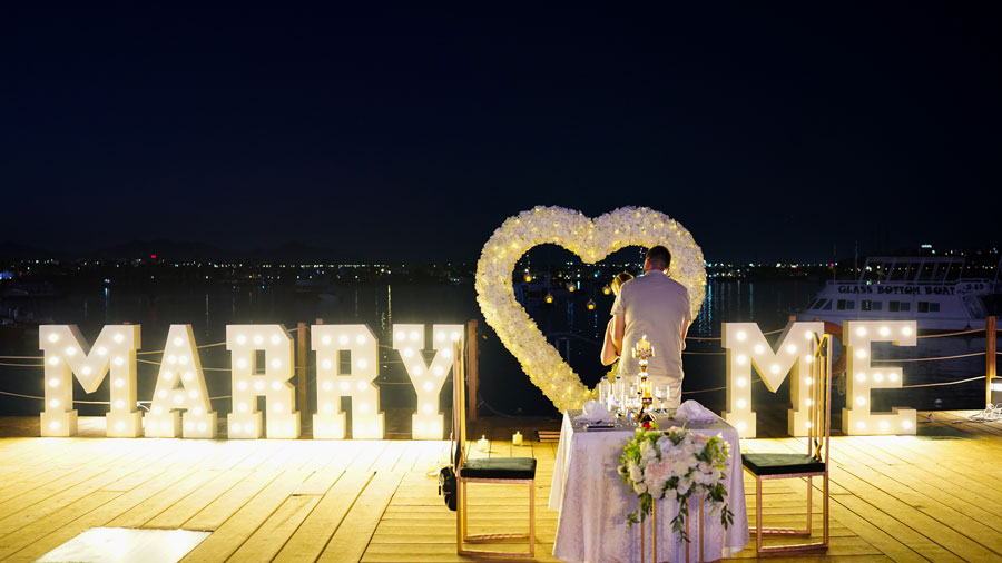 Special Marry Me Proposal with Romantic Dinner In Sharm el Sheikh
