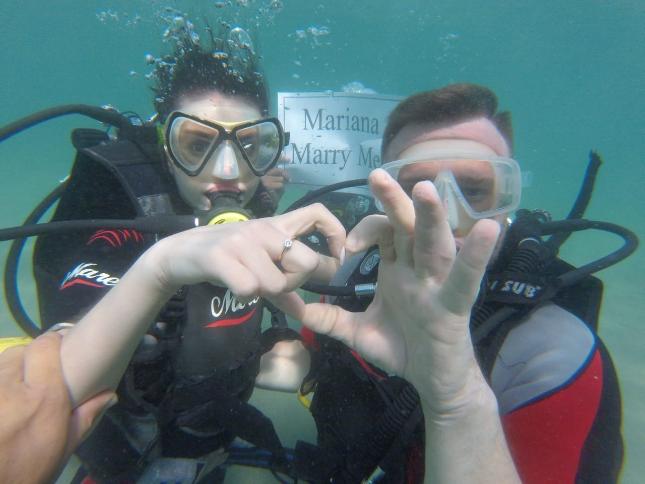 Proposta di matrimonio sott'acqua a sharm el sheikh