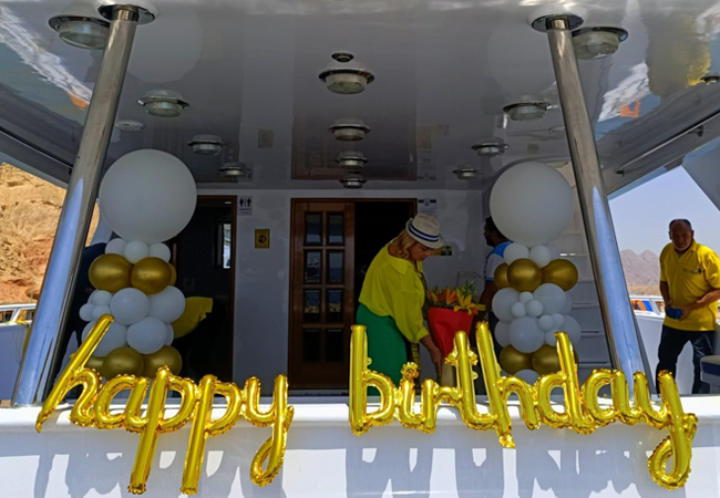 Birthday organize on the yacht in sharm el sheikh