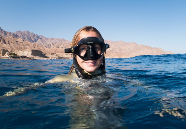 Sharm El Sheikh'te Kıyıdan Dalış Girişi